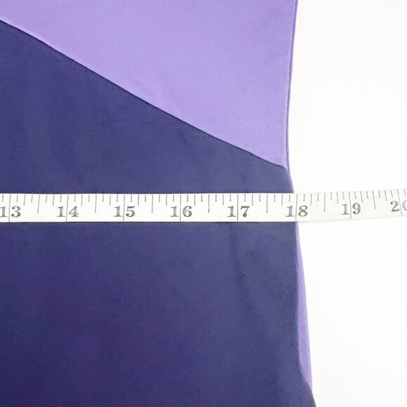 GG Blue Top Womens L Purple Blue White Yellow Colorblock Golf Tennis Pickle Ball - Picture 9 of 13